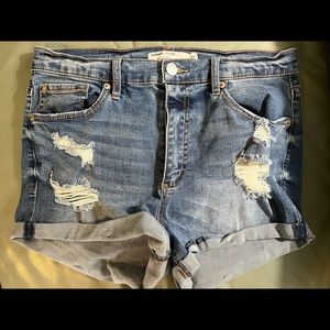 2 pairs of denim shorts